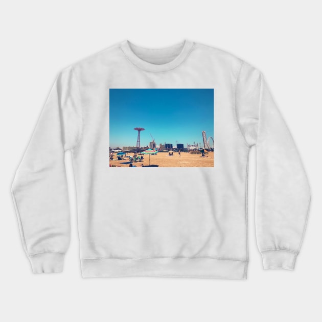 Coney Island, 2020 Crewneck Sweatshirt by Tess Salazar Espinoza